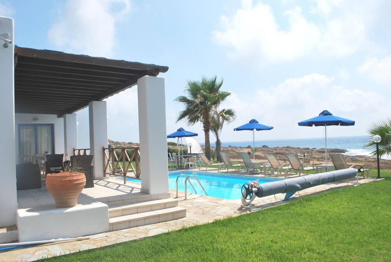Sea Front Villa, Heated Private Pool, Amazing Location Paphos 323 Kissonerga Exterior foto