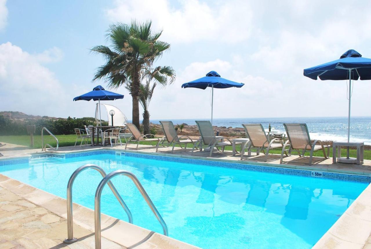 Sea Front Villa, Heated Private Pool, Amazing Location Paphos 323 Kissonerga Exterior foto