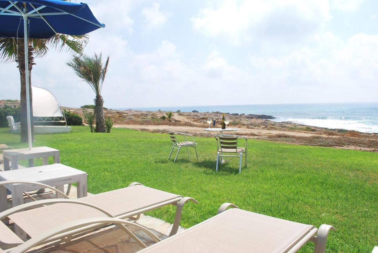Sea Front Villa, Heated Private Pool, Amazing Location Paphos 323 Kissonerga Exterior foto