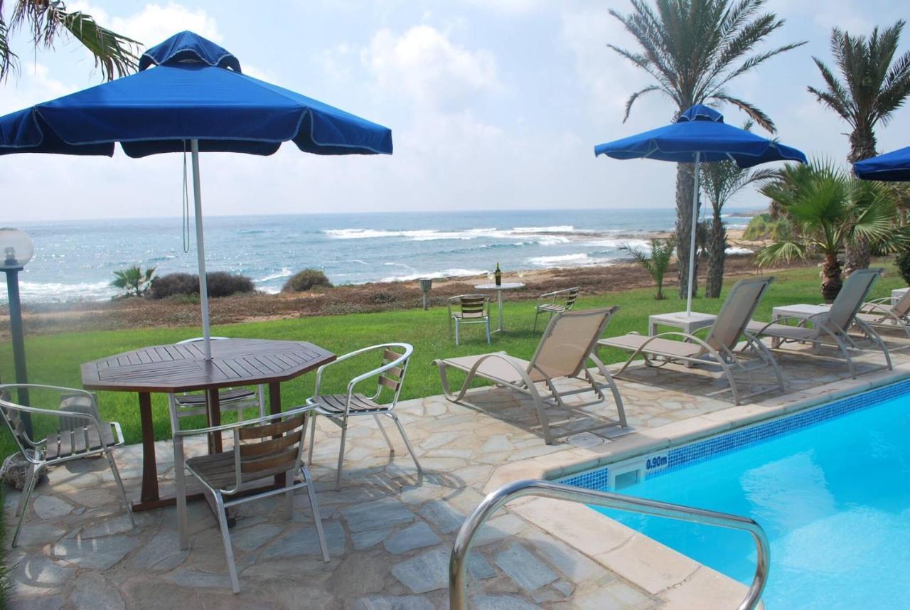 Sea Front Villa, Heated Private Pool, Amazing Location Paphos 323 Kissonerga Exterior foto