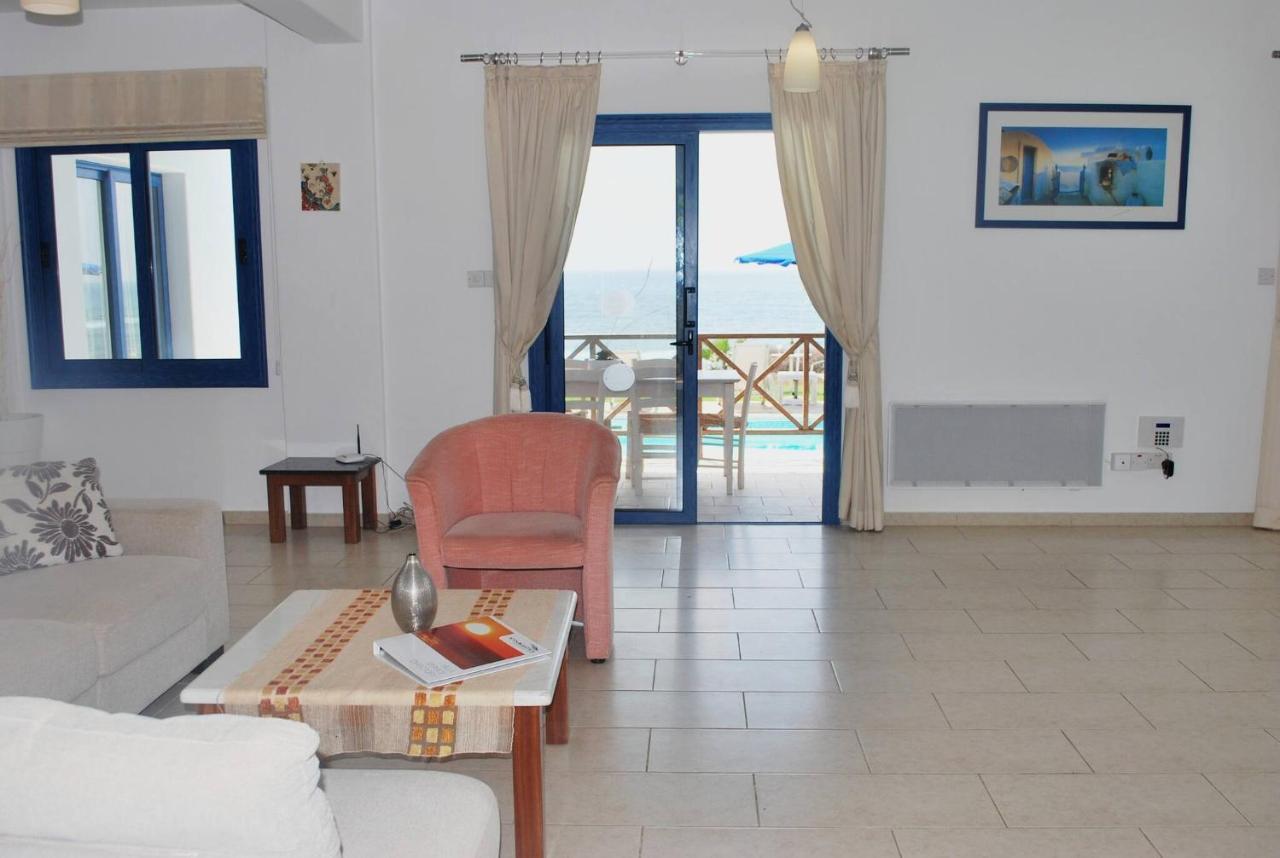 Sea Front Villa, Heated Private Pool, Amazing Location Paphos 323 Kissonerga Exterior foto
