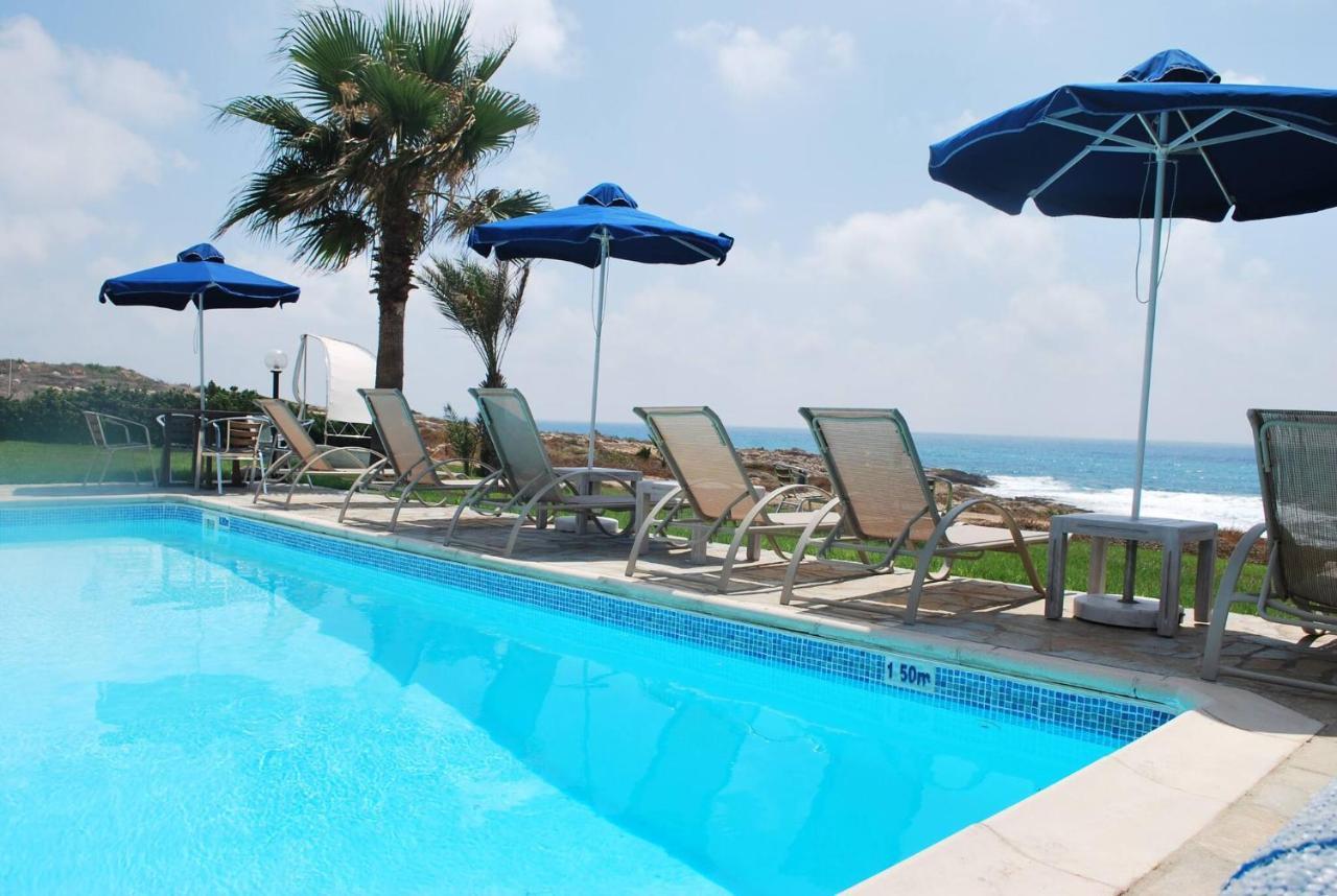 Sea Front Villa, Heated Private Pool, Amazing Location Paphos 323 Kissonerga Exterior foto