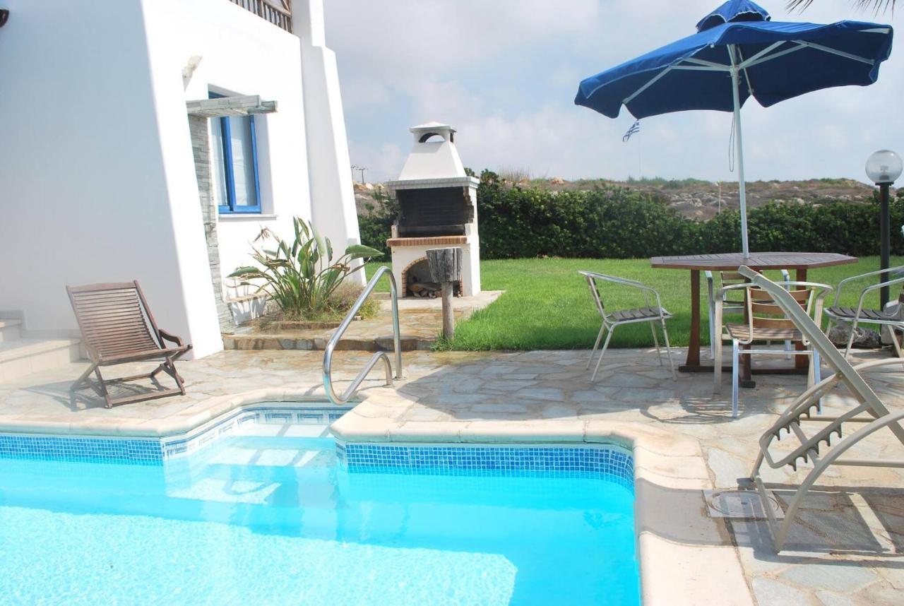 Sea Front Villa, Heated Private Pool, Amazing Location Paphos 323 Kissonerga Exterior foto