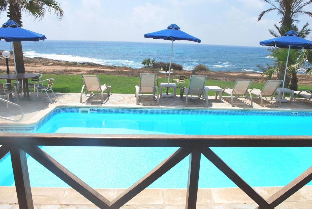 Sea Front Villa, Heated Private Pool, Amazing Location Paphos 323 Kissonerga Exterior foto